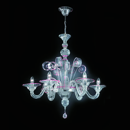 Handmade Chandelier in blown glass