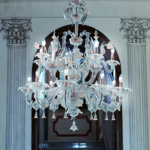 Lampadario di Murano modello Rezzonico